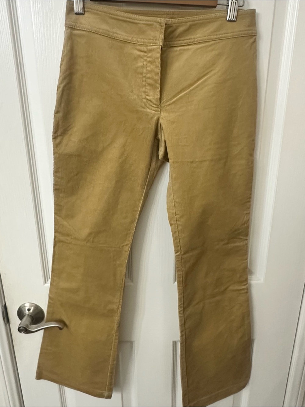 J.Crew City Fit Camel Khaki Flare Pants Stretch Chino Petite 2 2P